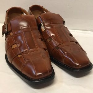 Mens 12 Bolano Brown leather Sandal shoes